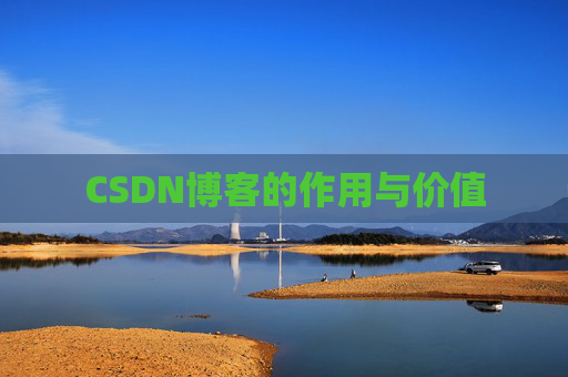CSDN博客的作用与价值